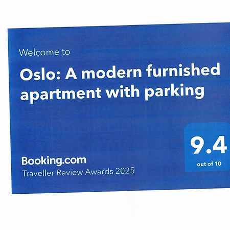 Oslo: A Modern Furnished Apartment With Parking Sofia Exteriör bild