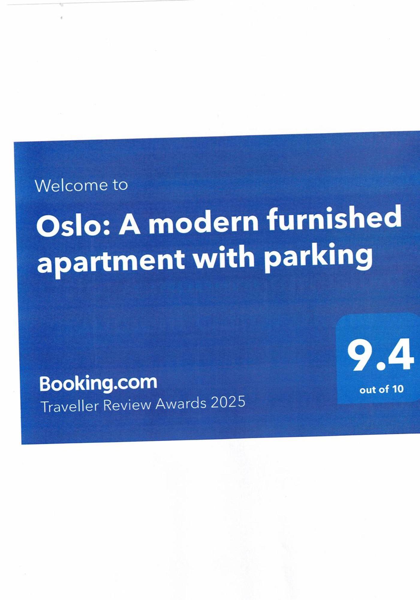Oslo: A Modern Furnished Apartment With Parking Sofia Exteriör bild